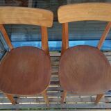 Pair of 1950s bistro chairs