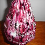Vase ou flacon en verre moucheté