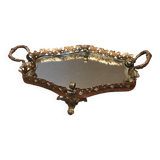 Très beau plateau miroir  centre de table