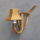 Lampe murale en bambou bohème Français, années 1950