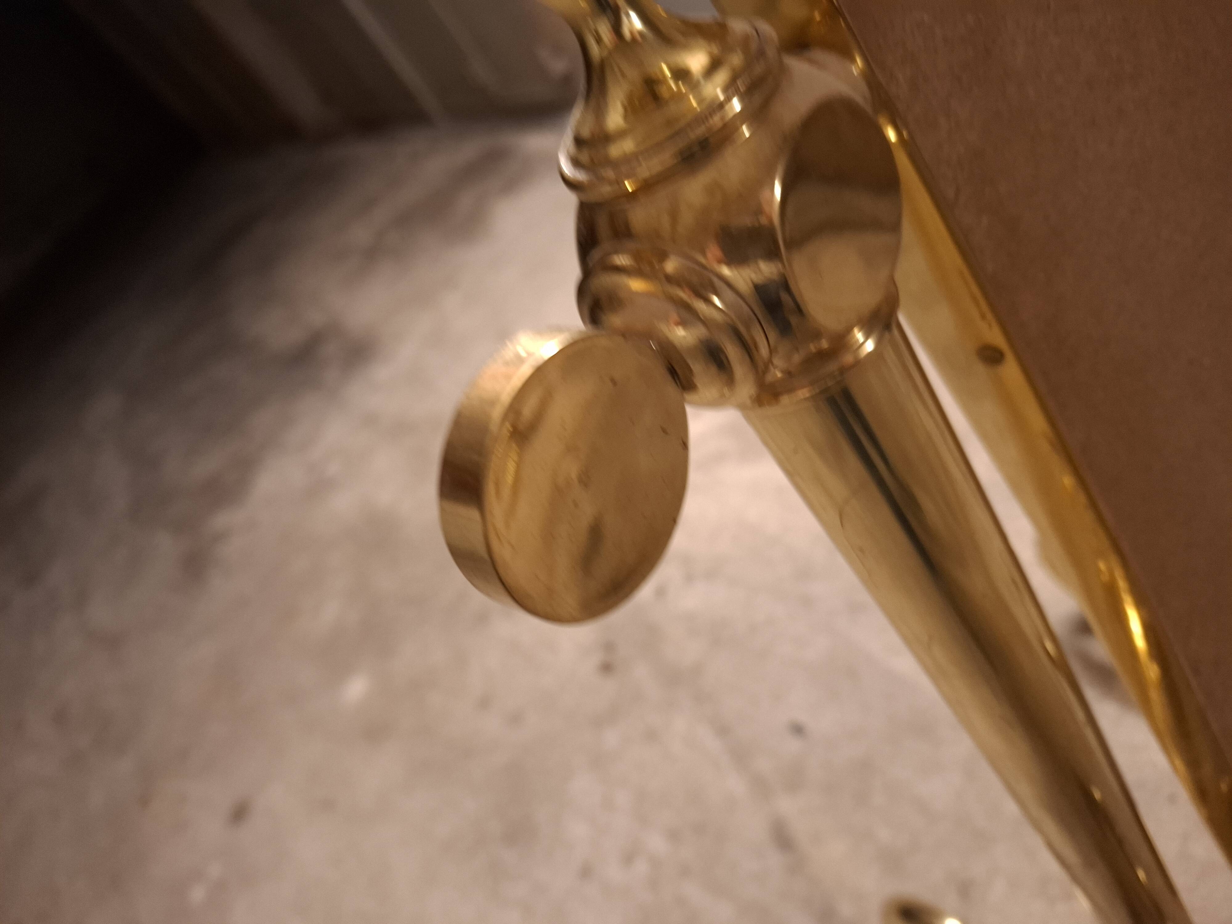 VINTAGE 70'S BRASS MIRROR