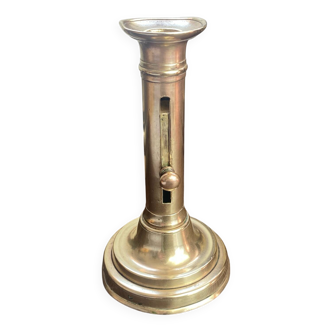 Push candle holder in brass