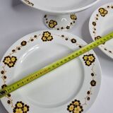Set of three compotiers and presentation dishes "Boch Frères" (Made in Belgium)