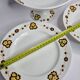 Set of three compotiers and presentation dishes "Boch Frères" (Made in Belgium)