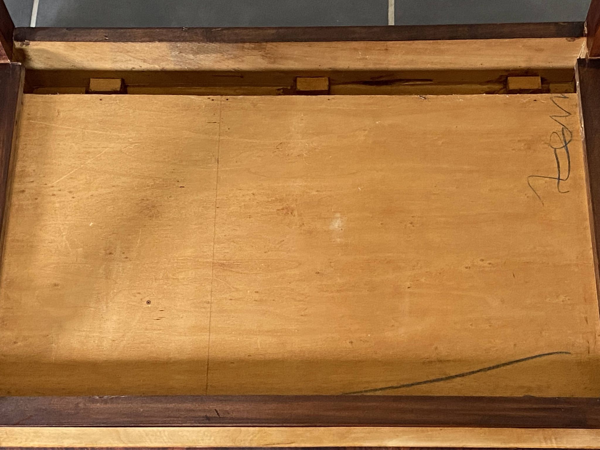 Table d’appoint, bureau 1 tiroir en placage de palissandre, 1950