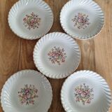 Set of 5 dessert plates Luneville