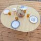 Vintage oval camping folding table