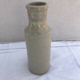 Old ceramic bottle beige Fourgault Courbevoie Paris vintage