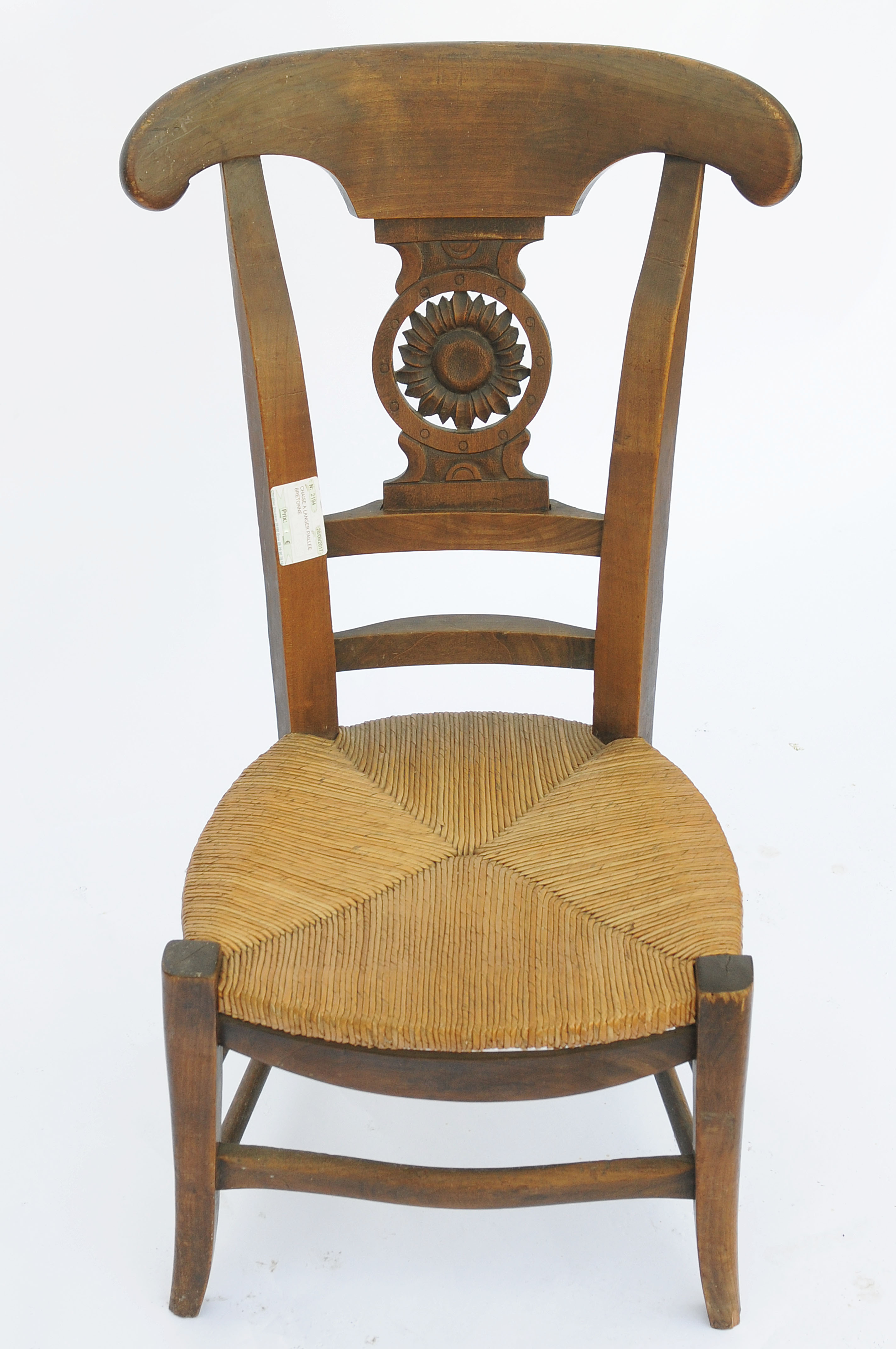 Chaise à langer paillée bretonne