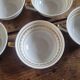 5 porcelain cups from Limoges – A. Lanternier & Cie – gold decoration