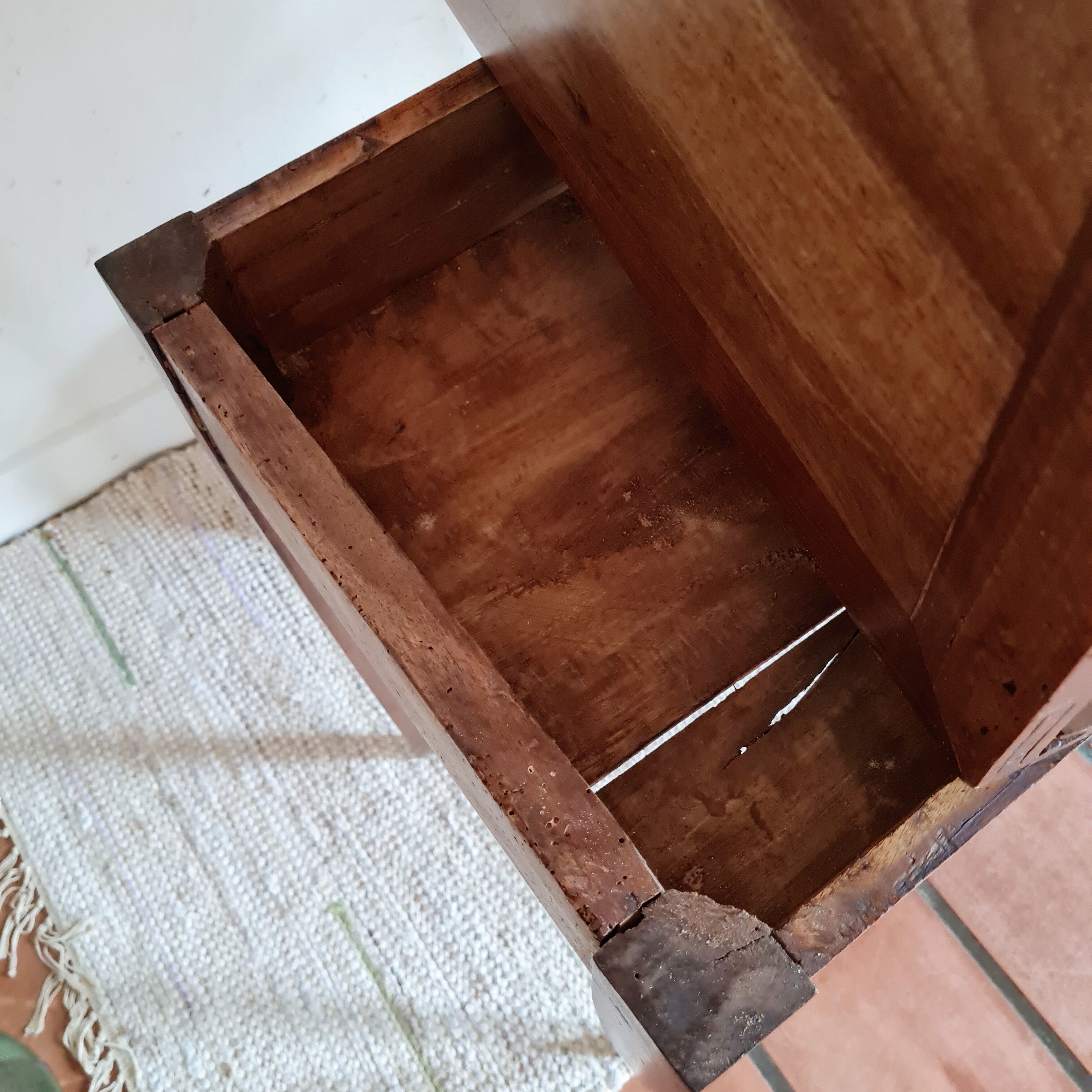 Old wooden play table