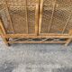 Cabinet library secretary wicker rattan year 60/70