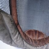 metal and leather fencing mask, early 20th century