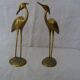 Pair of waders brass birds