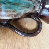 Flamed ceramic pitcher