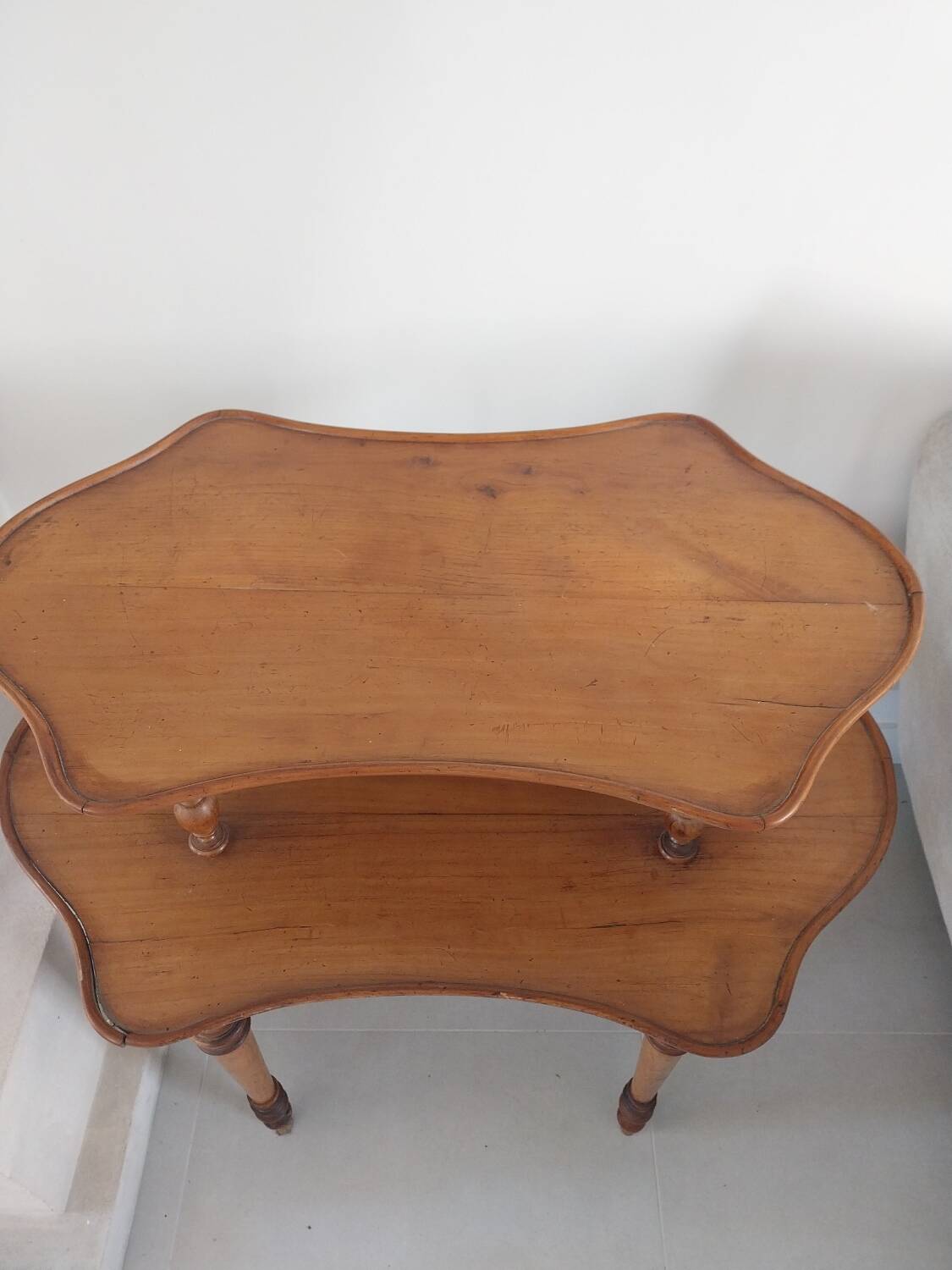 Louis XV style walnut tea table