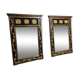 pair of renaissance style mirrors