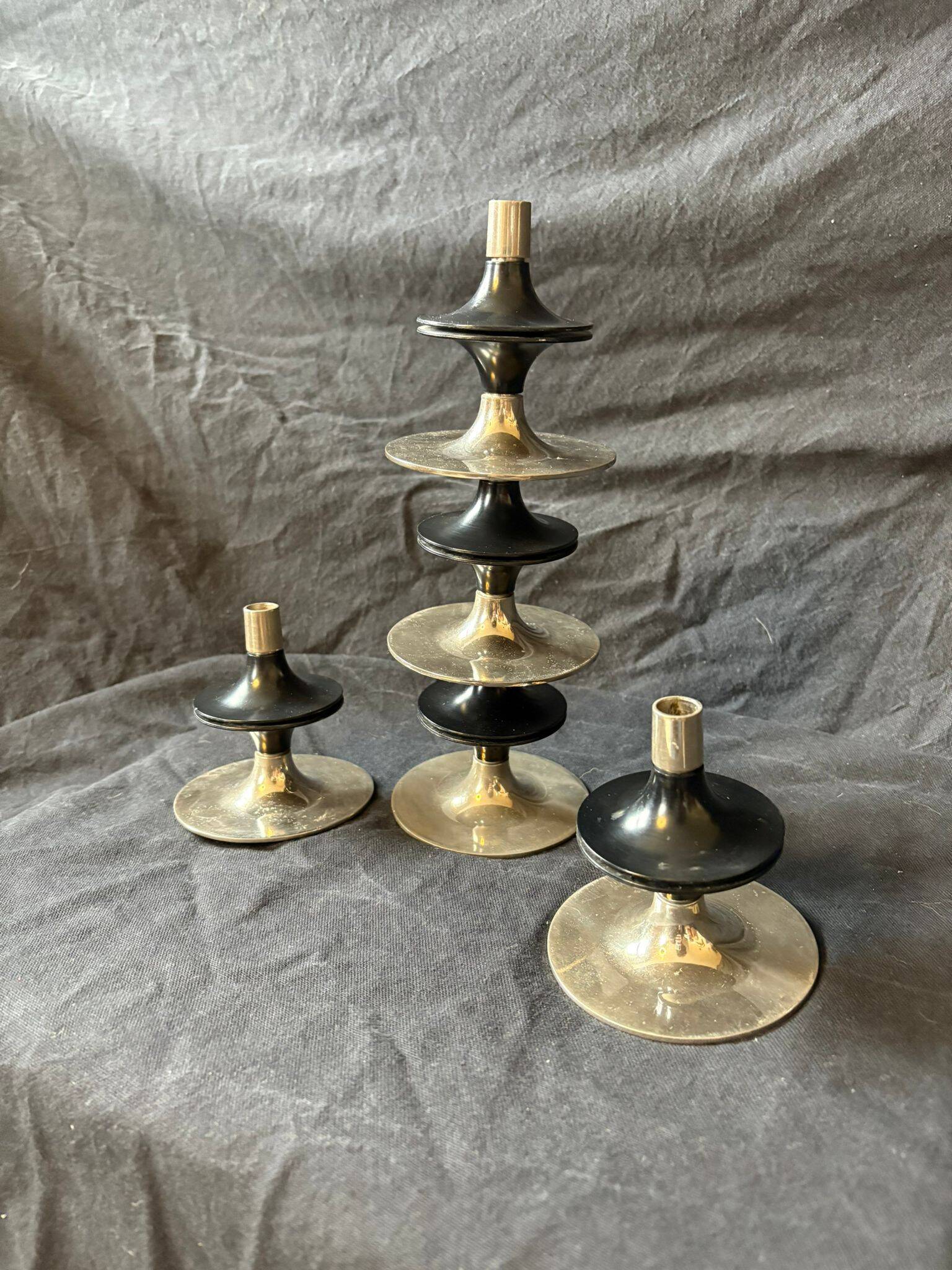 Set of 5 modular candle holders nagel