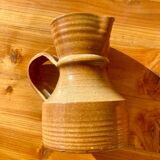 Graphic stoneware pitcher