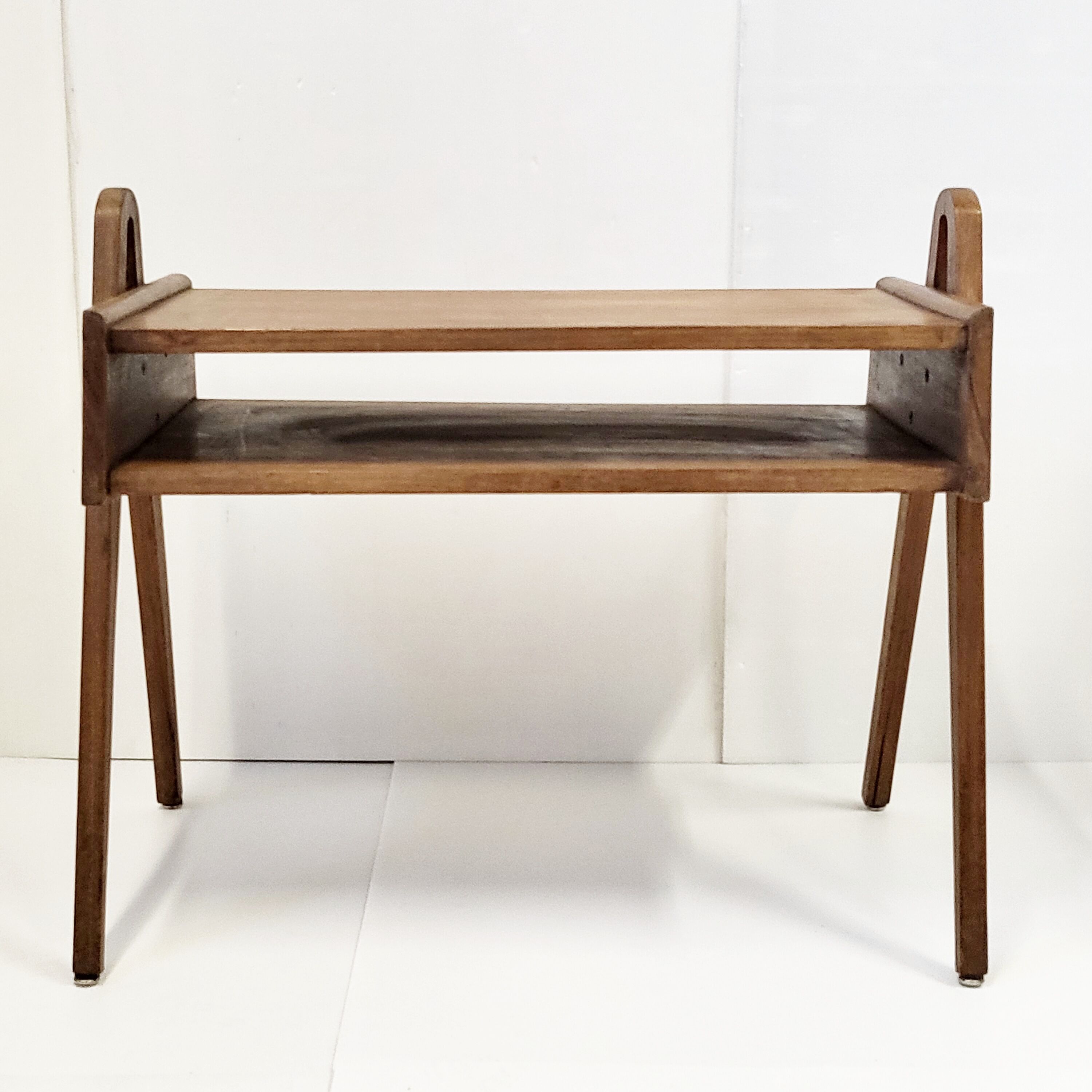 Vintage table 1950 compass feet