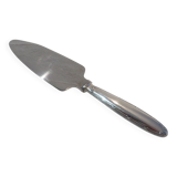 Christofle silver metal ice cream cutter shovel with oxidation ribbons