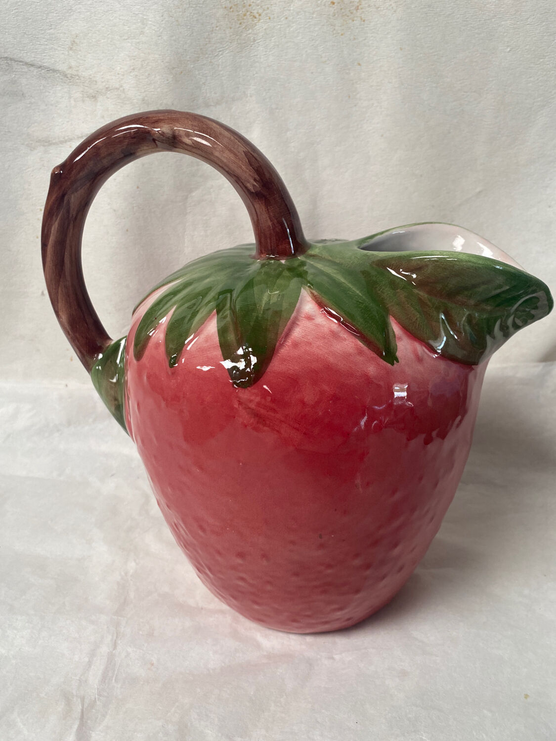 Strawberry slip pitcher