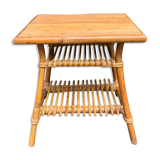 Coffee table, 1960 design rattan side table