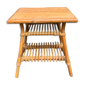 Coffee table, 1960 design rattan side table
