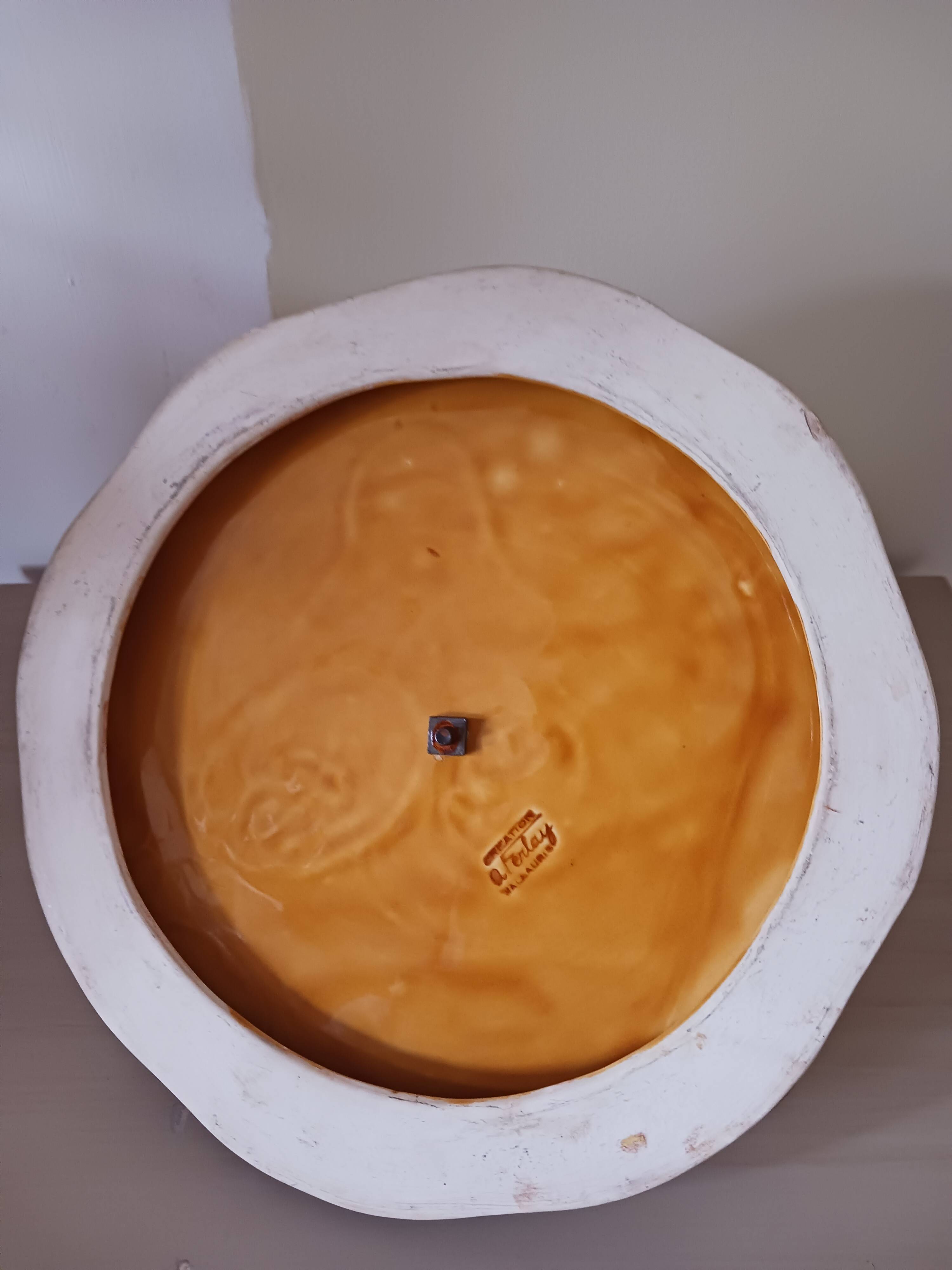 Vintage cheese platter, A Ferlay.
