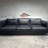 Bastiano Sofa by Tobia Scarpa for Knoll – Black Leather