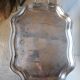 Tray in silver metal