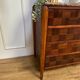 Commode vintage plateau marbre rouge