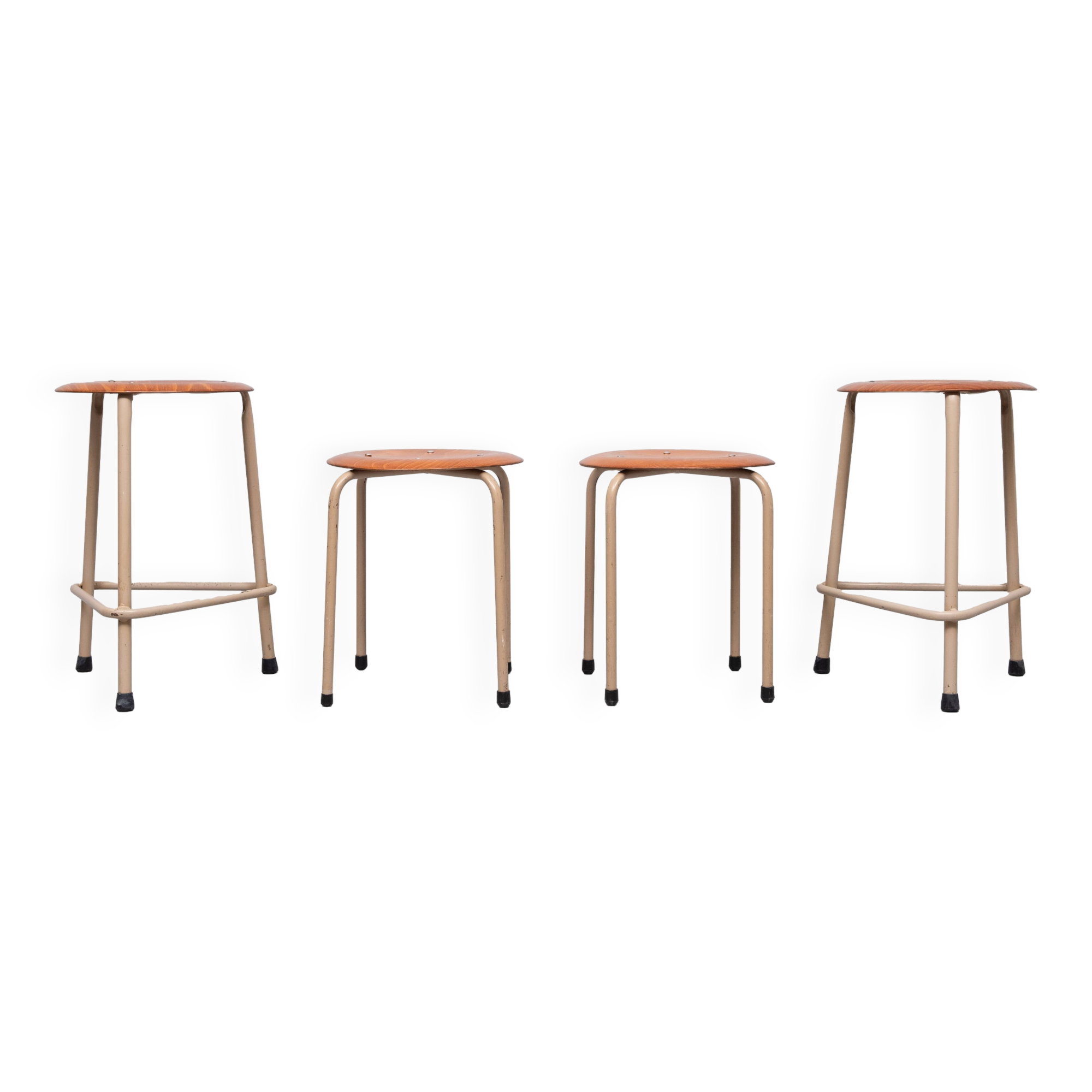 4 Industrial Marko working stools 1960s