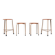4 Industrial Marko working stools 1960s