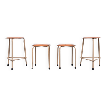 4 Industrial Marko working stools 1960s