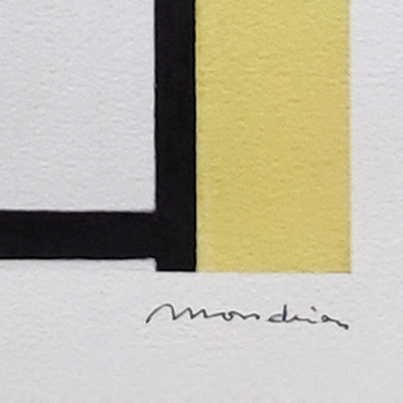 Original Piet Mondrian « composition » édition limitée lithographie, années 70