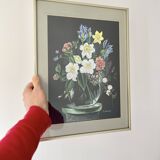 Vintage Still Life Painting of Flowers