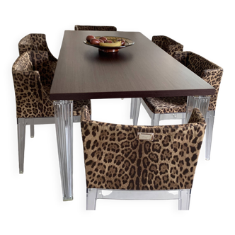 Table TOP TOP Philipp STARCK plus 6 Fauteuils STARCK