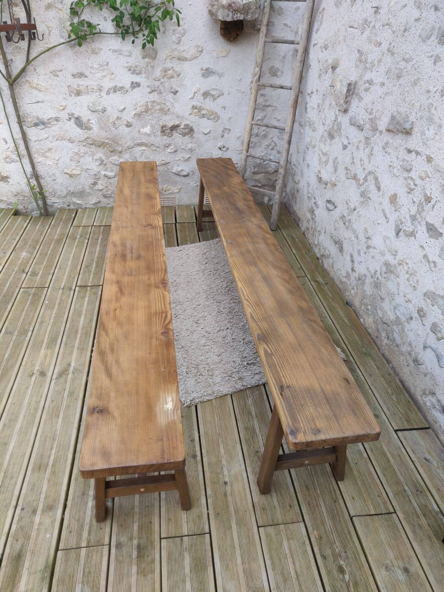 Pair of old benches
