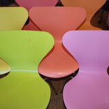 7 Series Arne Jacobsen chairs for Fritz Hansen