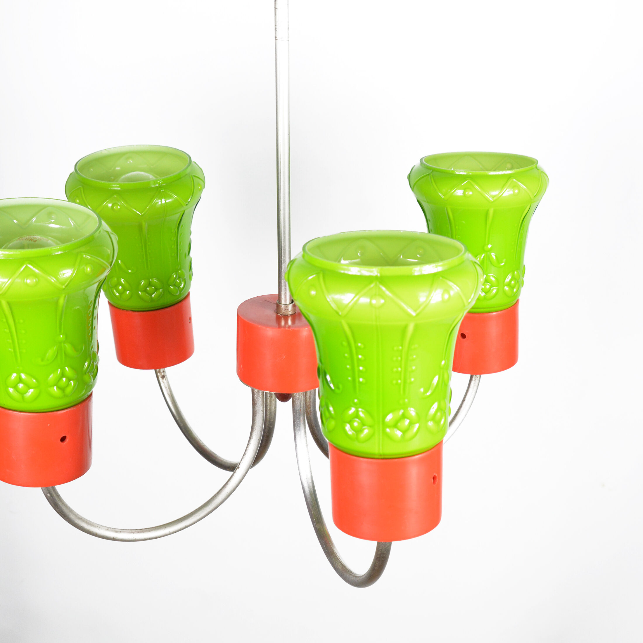 1970s postmodern pendant lamp zzm domgos zabrze, poland