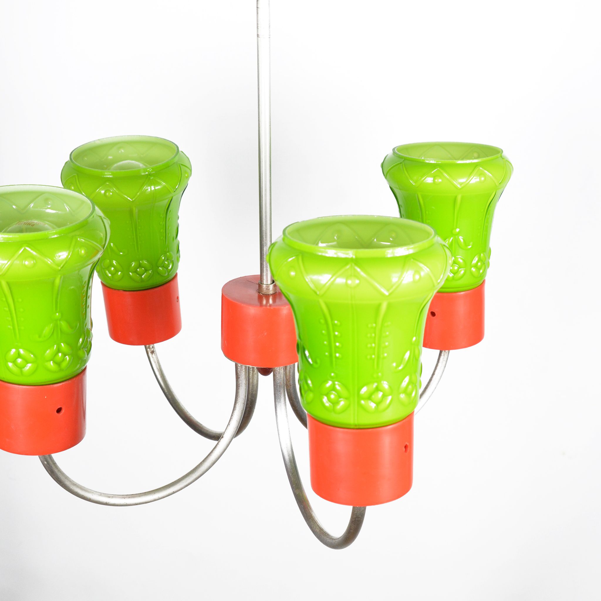 1970s postmodern pendant lamp zzm domgos zabrze, poland