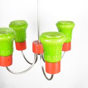 1970s postmodern pendant lamp zzm domgos zabrze, poland