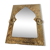 Golden brass mirror 31x23cm