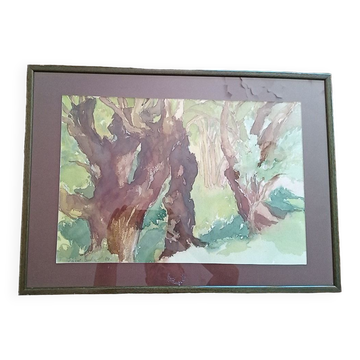 Aquarelle - 33 x 48 cm Pascale Rigat-Esselin (née 1952) -