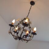 Lustre ceiling design flowers of the 60s art nouveau