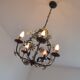 Lustre ceiling design flowers of the 60s art nouveau
