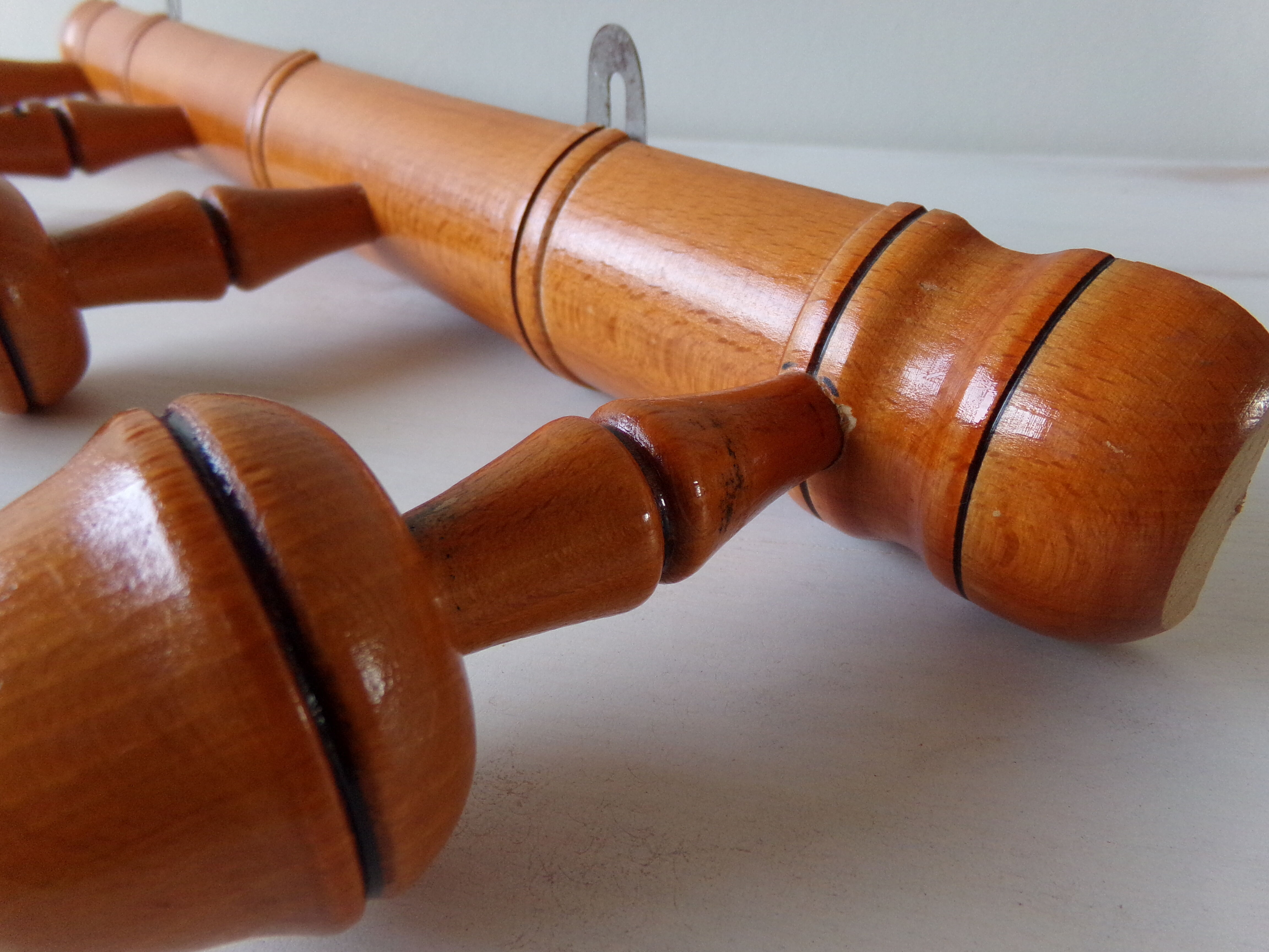 Coat racks or wooden hats 70s