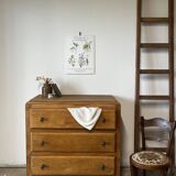 Small solid wood chest of drawers