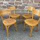 4 chairs bistro café baumann bentwood from the 1950s